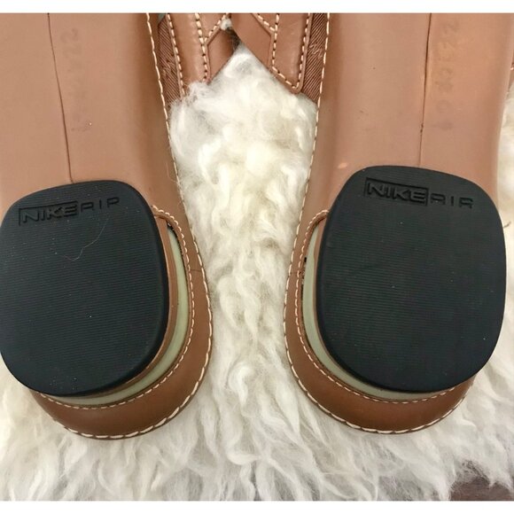 Cole Haan X Nike Air Women's Strappy Brown Leather Comfort Walking Sandal Size 8 - Picture 12 of 12